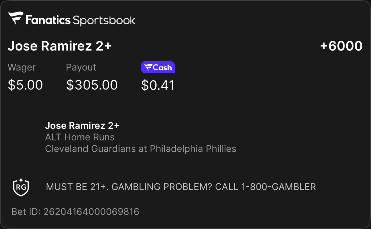 Dpalumbo1923's tweet photo. A friend shared a bet with you on Fanatics Sportsbook. Tap the link to view and copy their bet. Don't forget, you earn FanCash on your bets. New to Fanatics? Claim your welcome bonus. Must be 21+. Terms apply.
https://t.co/Ajqi9BXFSt https://t.co/az6T55UUYX
