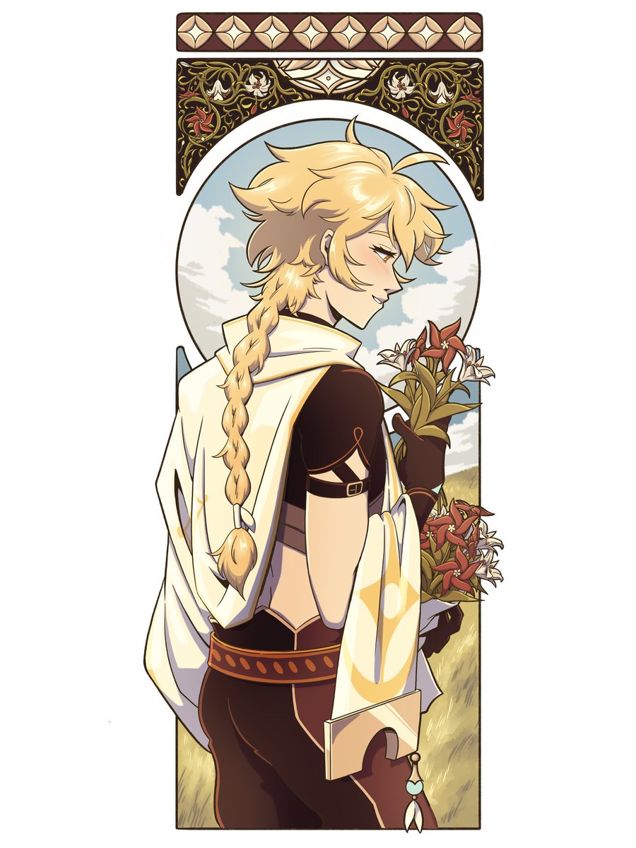 bo_beansies's tweet photo. The Sun ☀️A new dawn rises 

Aether, Genshin impact ✨ #aebetherweek2026 https://t.co/myOZTiqjFP