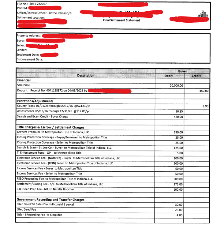 clayhepler's tweet photo. Day 65. Crossed $400K.

$403,912 of $500,000. 35 days left. $150K of net profit on the week!

Six closes: 
• Pauline, SC — 36 acres, dev deal, ~$400K projected
•Hancock County, MS — JV sell-side, 47-day cycle 
•Indiana — buy-side funded, new market 
•Bassett, VA — Sell-side, e-notary 
•Thompson's Station, TN — closed Friday

Two of these were deals I almost walked from.

The walks are the filter. The reversals are the judgment call. Both matter.

80% through. $96K to go in 35 days.