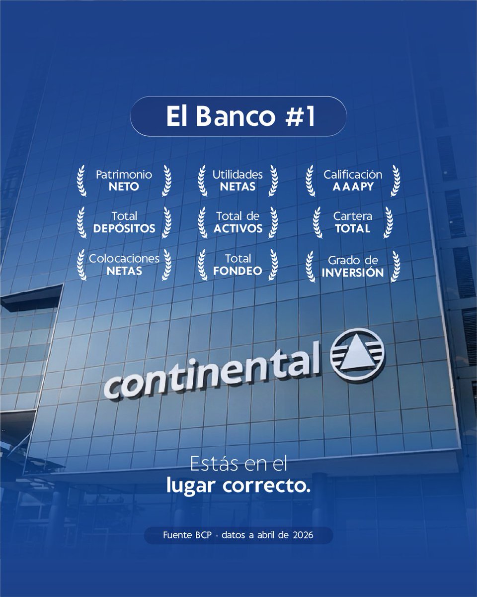 Banco Continental Py tweet media