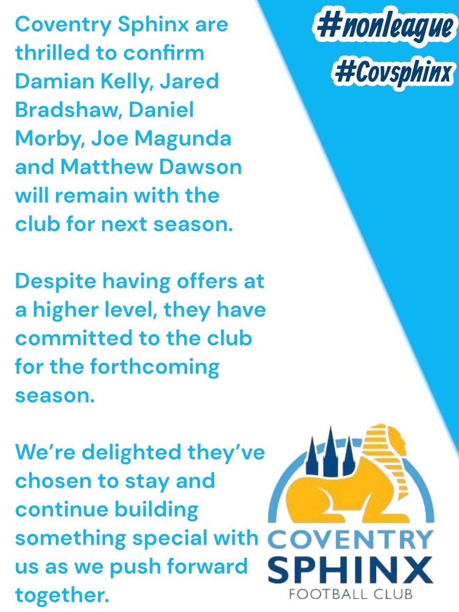Coventry Sphinx FC tweet media