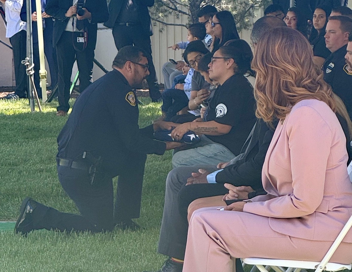 BerncoDa's tweet photo. Today at the New Mexico Law Enforcement Memorial in Santa Fe, we honor the brave men and women who made the ultimate sacrifice in service to our communities and our state.
Their courage, dedication, and selflessness will never be forgotten. May we always remember their sacrifice and keep their families and fellow officers in our prayers.