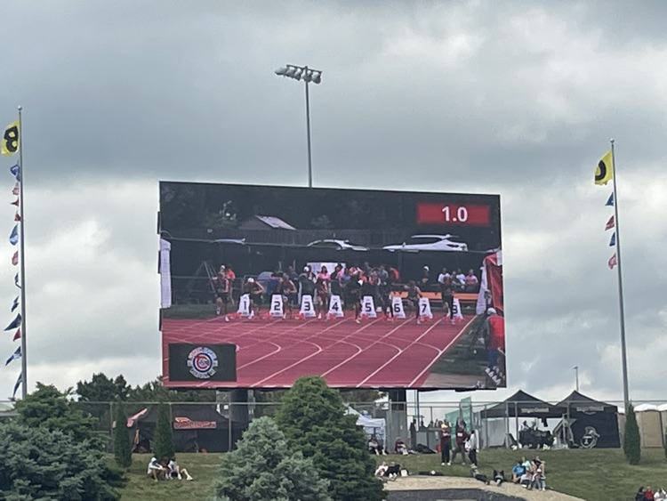 HPCSTORM's tweet photo. ⚡️More Storms competing this afternoon at state track! Strong run by Brodey in the 100m dash! Great work today!⚡️ https://t.co/YKw3ZbgXT4