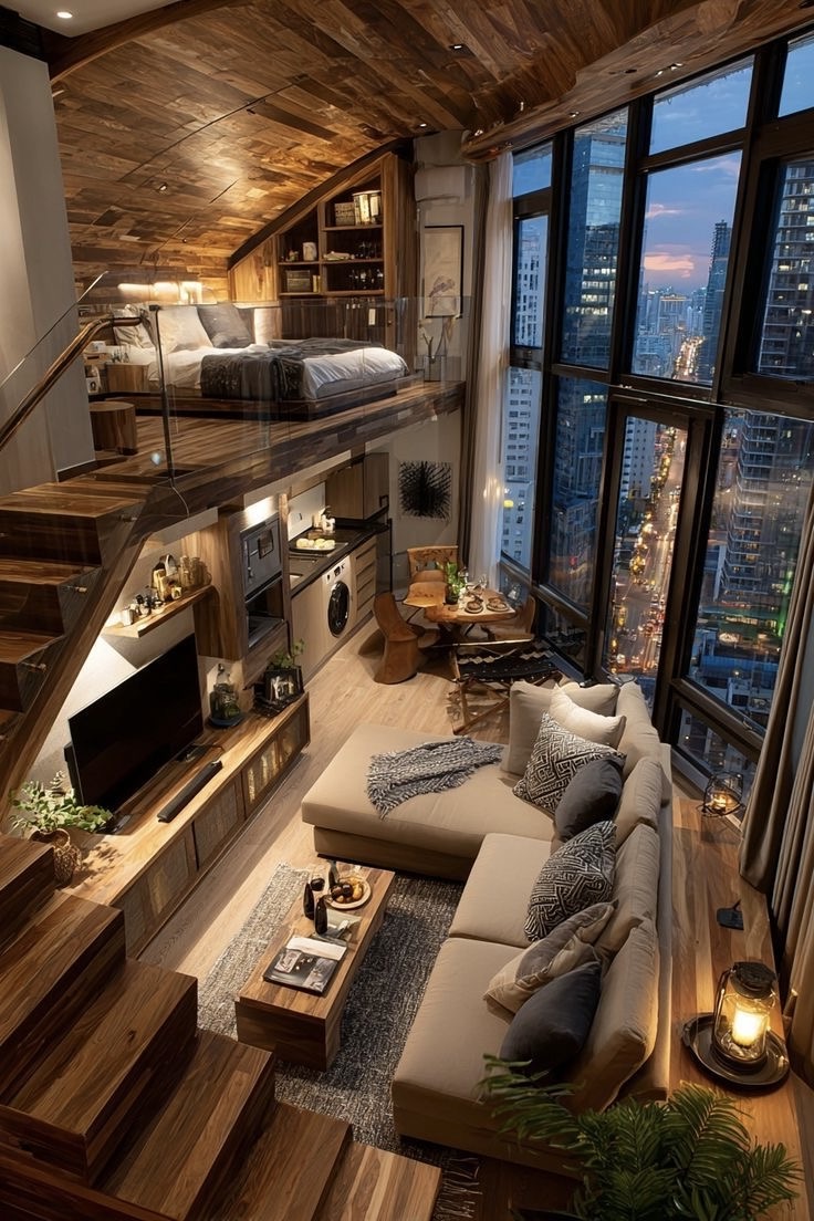 HOUSEPORN___'s tweet photo. this is the apartment every person who moved to a big city pictured before they got there https://t.co/NPJbOg10e9