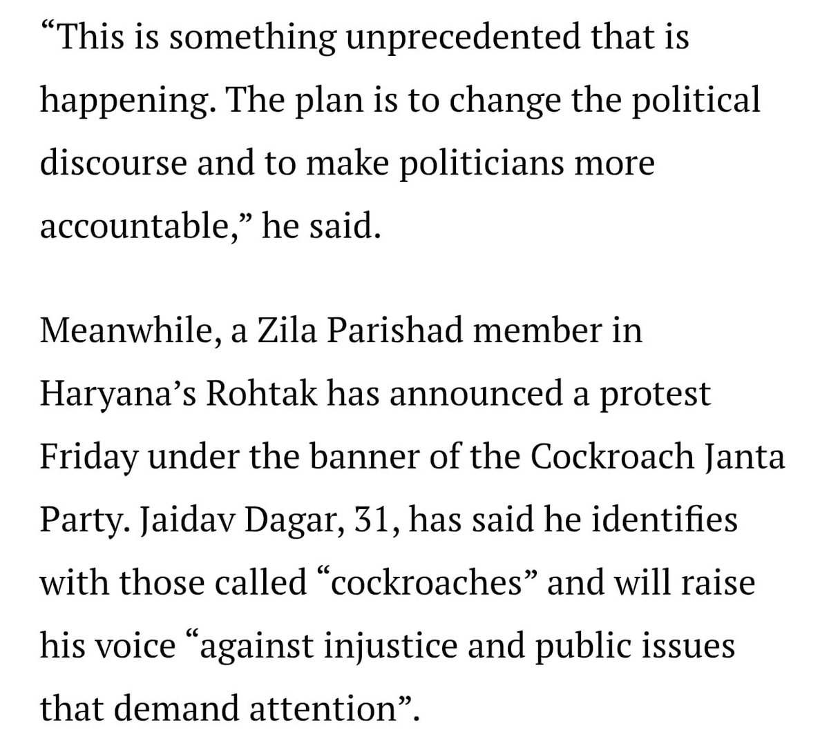 Cockroach is Back tweet media