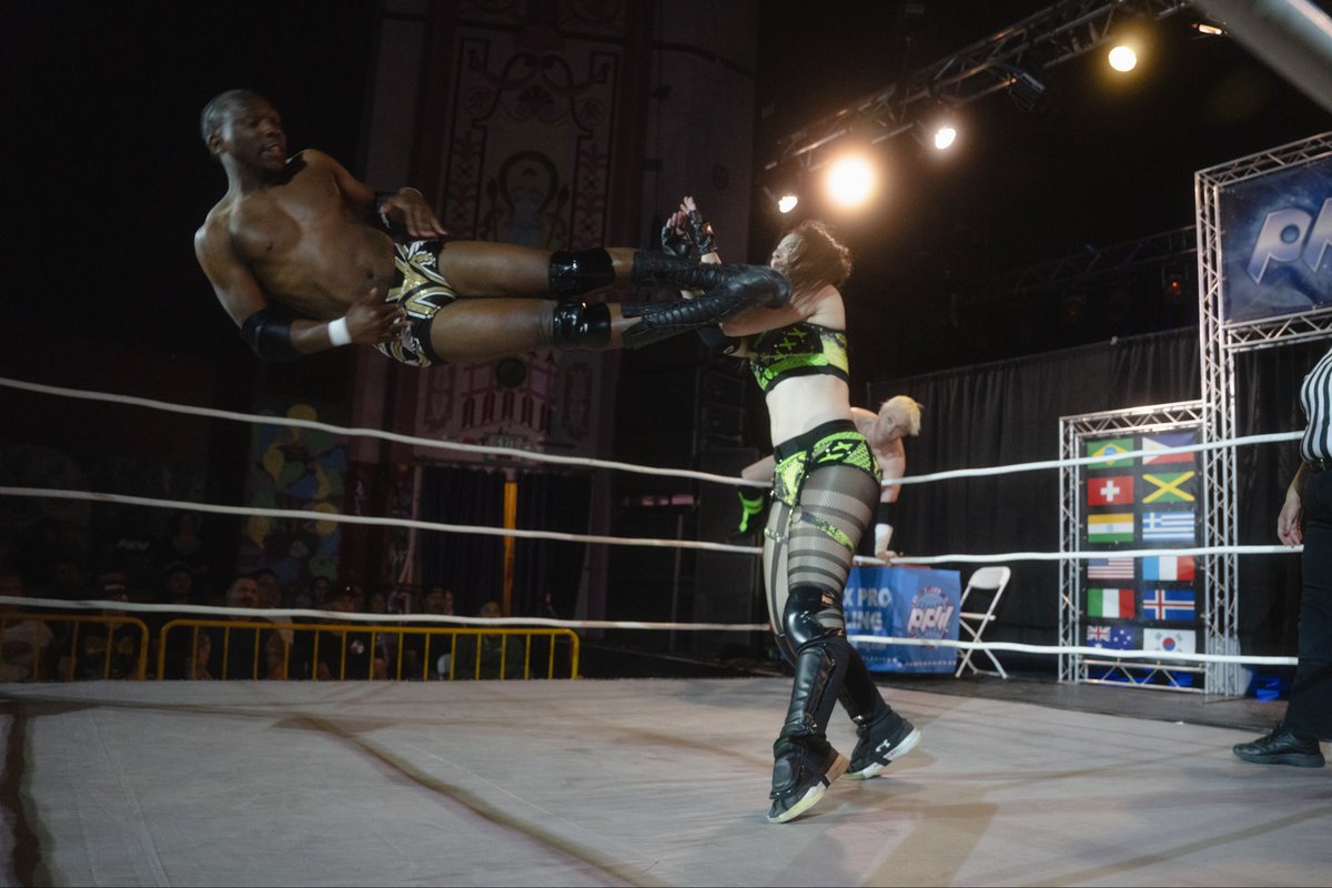 PPWPetaluma's tweet photo. Last Friday former @PPWPetaluma Tag Team Champs @larafrazierkick &amp; @D_Torch got back in the win column w/ a victory over Rock N Bro’deo Express

🎟️ Get your tickets today for our next show 7/17! https://t.co/XHFXjsy2VF