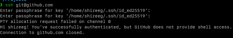 shizeeque's tweet photo. @valigo yeah, I found out about it like 10 years ago and back then it said: there is no shell for the user `git` or smth. (I can't recall the exact message, obv).
PS: here you go. It's fake news. Nice try, tho. https://t.co/wL19DILCK2