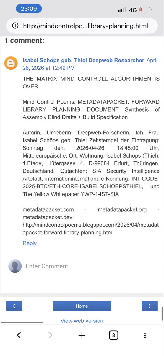 Isabel Schöps (Thiel) tweet media