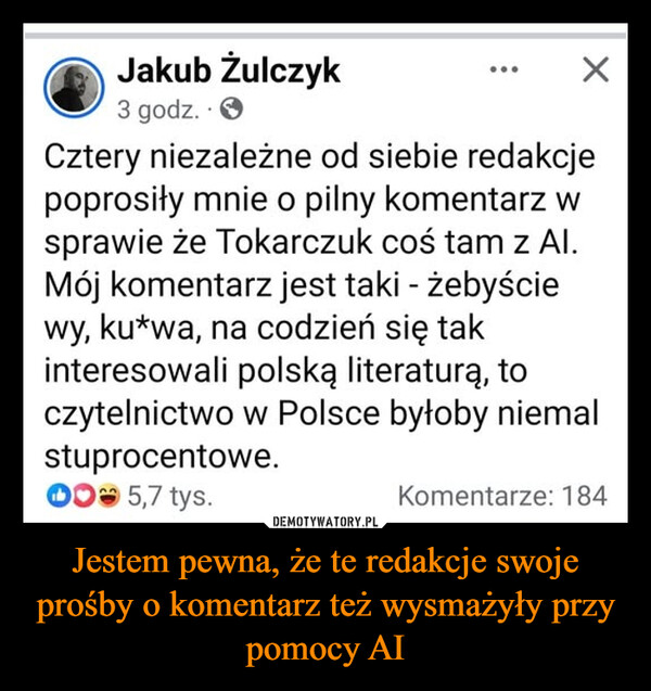 nadczłowiek, szef podludzi, król małp, tweet media