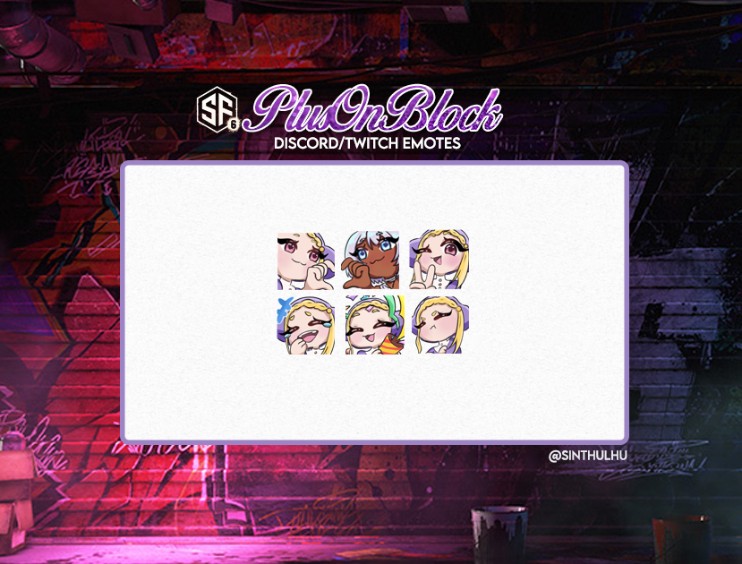 sinthulhu's tweet photo. Commissioned SF6 emotes of Ingrid &amp; Elena!
Thank you so much PlusOnBlock for having me work on these lovely emotes!

For those interested in commissioning me for emotes, my link is in my bio! $5 for 5 static emotes OR $5 for premade!

Thank you everyone! https://t.co/oxrVsRmw2E