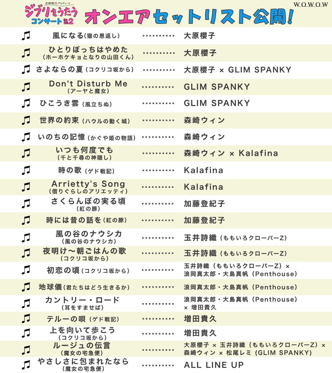 WOWOW MUSIC tweet media
