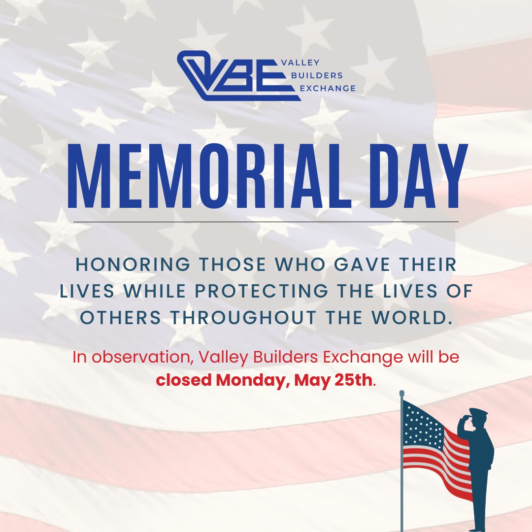 VBExchange's tweet photo. 🎆 Wishing you a wonderful Memorial Day weekend! https://t.co/lrLm9AVwLC