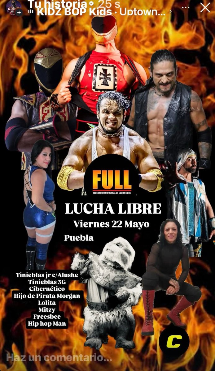 danyhiphopman's tweet photo. La de hoy en Puebla 🙏 primera vez enfrentando al Cibernético 💪#hiphopman @tinieblasjrfull @Cibernetico_AAA #alushe #luchalibremexicana https://t.co/4JJazMJaRy