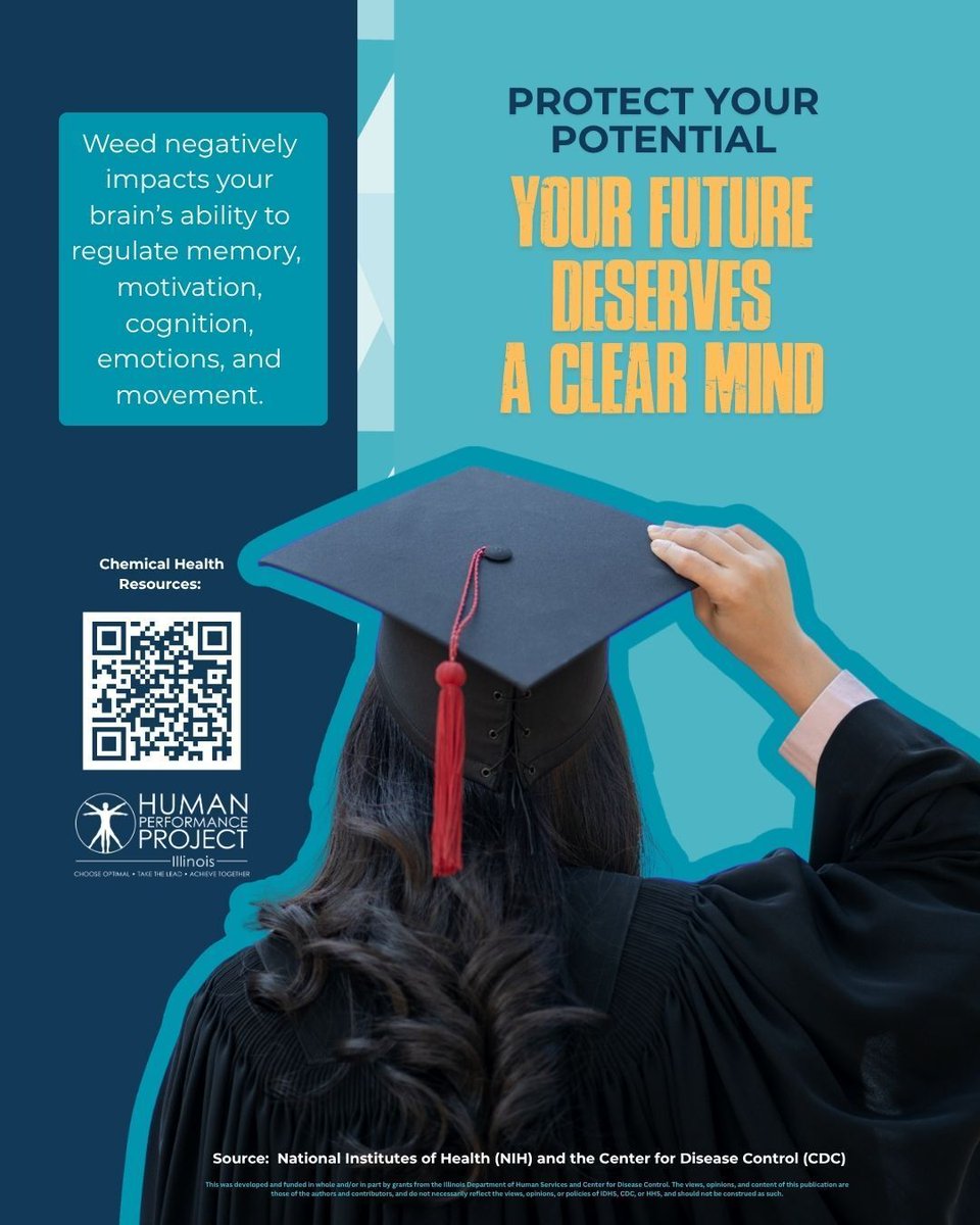 IL_HPP's tweet photo. Caps off, future on 🎓 Graduation is just the beginning, where the choices you make shape what’s next. Stay sharp, stay safe, and keep building habits that support your success. The Illinois Human Performance Project is here to help you level up with tools on mindset, nutrition, sleep, leadership, and safe decision-making. Your future is yours! Perform at your best!

#Graduation #NextChapter #HPP #HealthyHabits #Leadership #FutureFocused