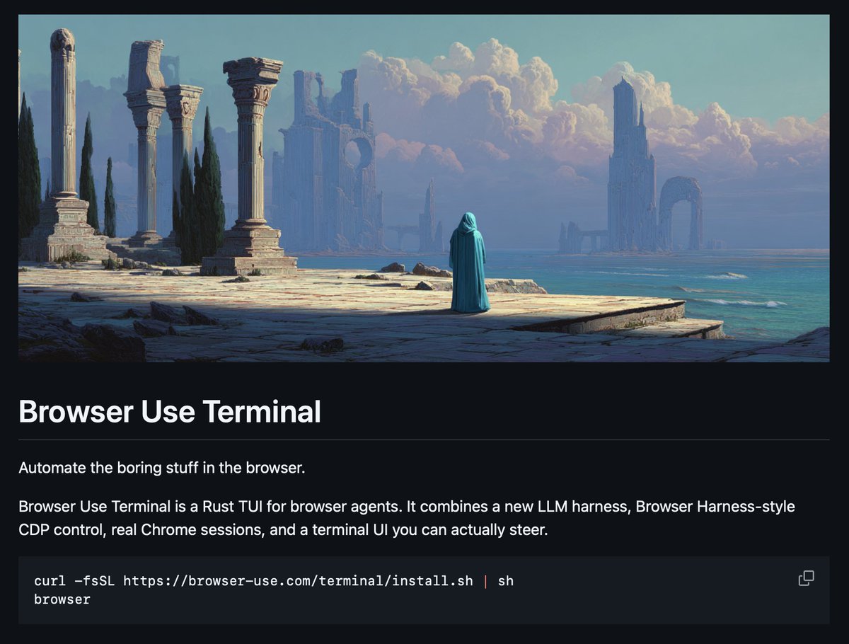 We shipped a terminal UI and harness written in Rust🔥

> no frameworks
> full power of browse...