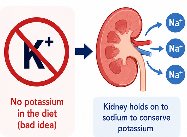 Dan_Batlle's tweet photo. How much sodium is retained by the kidneys when healthy humans are deprived of dietary potassium short-term? You will be surprised! To find out, please read our paper just published in @CircRes:
Link: https://t.co/Pv9gPOLkVj

Congrats to first authors @polska_md and @Sweis_NWG, Meenakshi Rammohan, and many thanks to Bob Rosa for insisting that this data should be published!

@NU_Nephrology
@NUFeinbergMed
@NU_IntMed