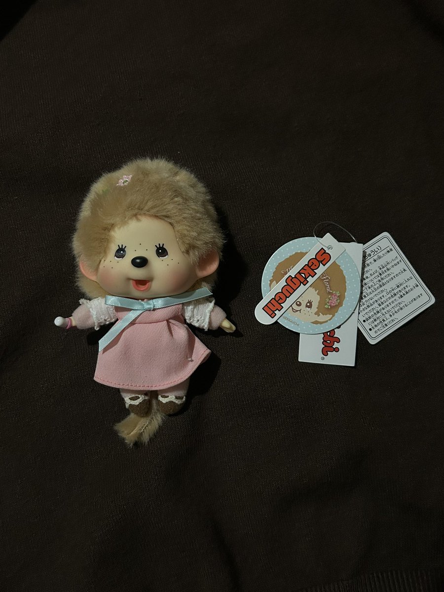 jamglimpse's tweet photo. monchhichi 🫖☆

pink costume big head 
price : 400 b * free shipping *

ของแท้คับ แต่ไม่มีห่วงไข่ปลาให้นะคะ 
เราทำหาย ㅠ ขอคนรับได้คับ

#ส่งต่อเสื้อผ้า #ตลาดนัดม่อนชิชิ #ตลาดนัดmonchhichi #ตลาดนัดmonchhichi #ตลาดนัดsanrio https://t.co/rv4gf1Ft2k