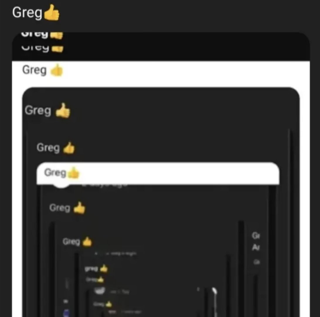 lyntermint's tweet photo. Greg 👍 https://t.co/7bQJ8CawCA