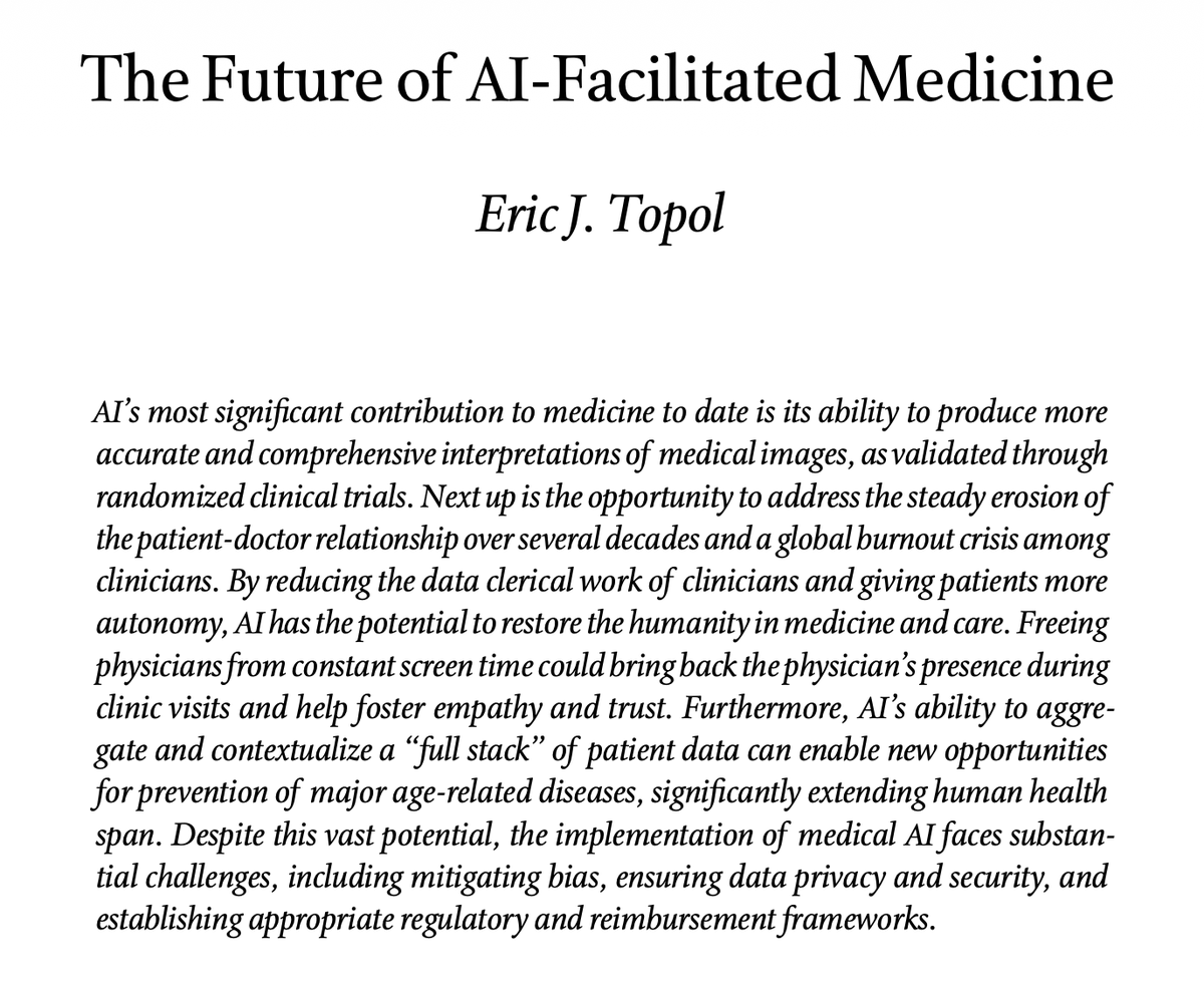 Eric Topol tweet media