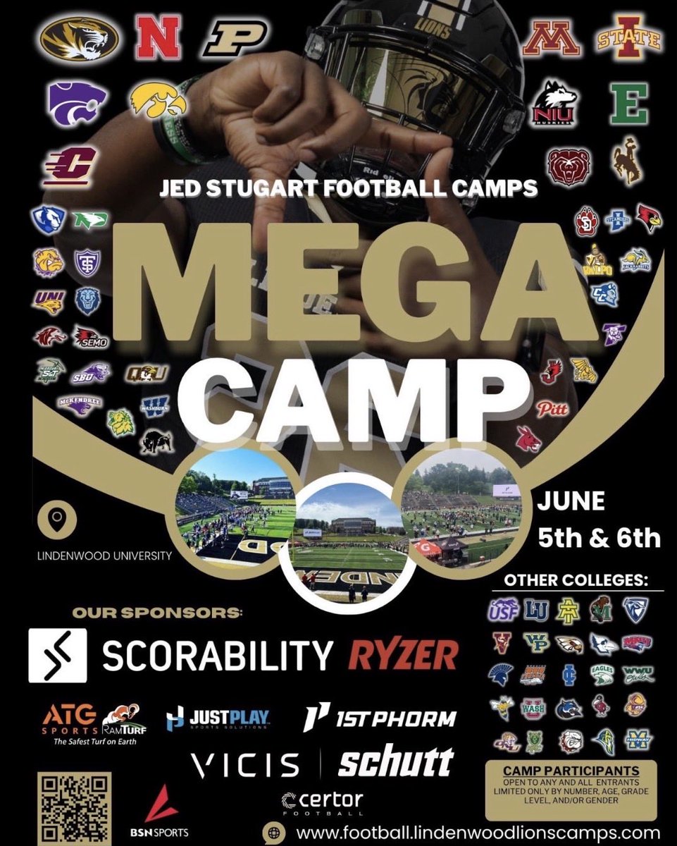 itsdenver314's tweet photo. Excited to announce I will be attending the Lindenwood camp June 5th! Can’t wait to showcase my talent! @BrennanSpain @JPRockMO @_Beeskii @LindenwoodFB @RitterPrep https://t.co/3twslSrV8X