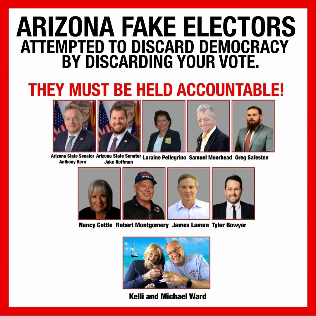 jimmyeverest's tweet photo. @ZeeToTheHill @unfamericatour @TPUSA @tylerbowyer Tyler Bowyer is Turning Point USA's "Chief Executive Officer" and he is one of the fake electors who committed fraud to try to steal the 2020 election for Donald Trump. #LockHimUp https://t.co/xeMgafvTjU