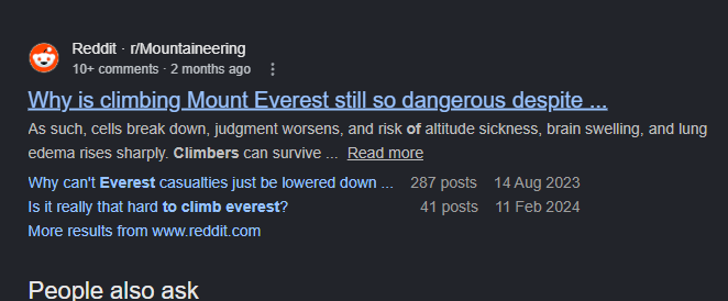 CutieCatDev's tweet photo. Hello this is insane?

Climbing Mount Everest is one of the most dangerous things in the world, and a lot of climbers have a high fatality rate due to how EXTREME the conditions are

This guy climbed it 32 TIMES!

He is either a SUPERHUMAN or has a purpose we don't know

This is the next Nietscean man, on the tweet they call him the 'Everest Man'

https://t.co/SovKVk89IB