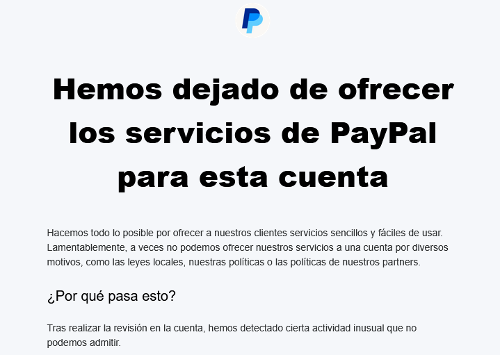 max_lemmon's tweet photo. PayPal banned me permanently without the possibility to appeal. Fucking stupid https://t.co/I9yanKnuBG