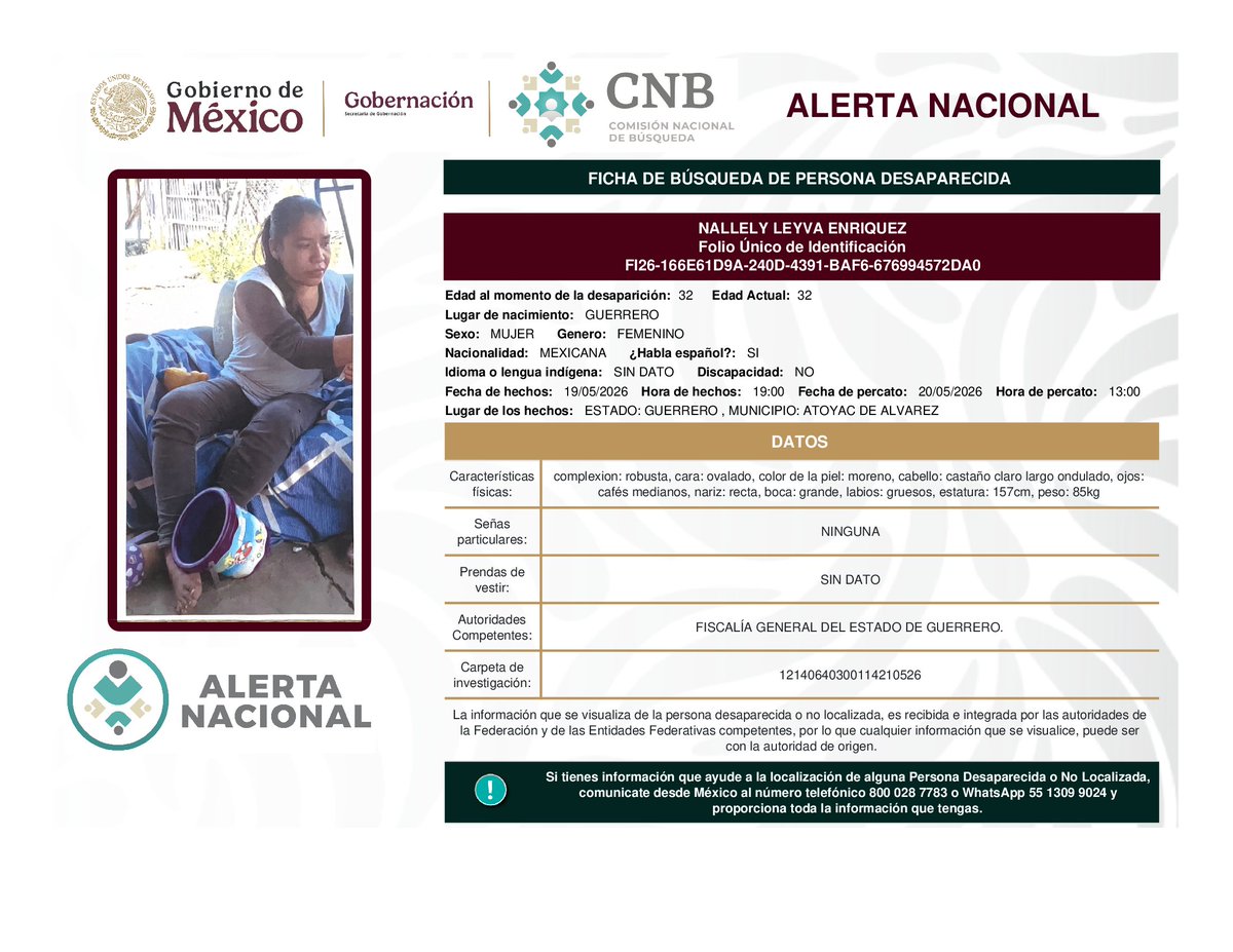 Comisión Nal. de Búsqueda Mx tweet media