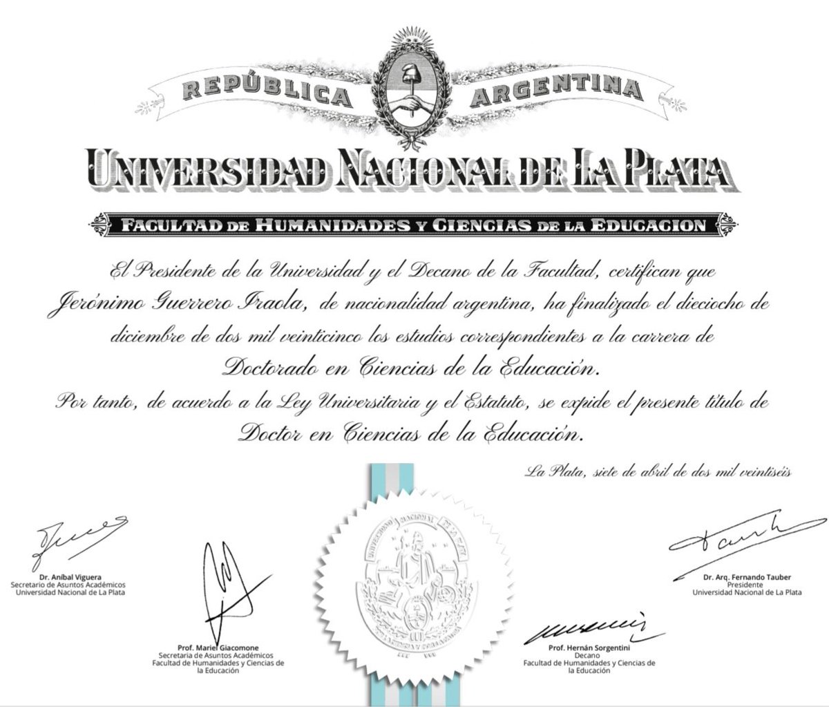 Jerónimo Guerrero Iraola tweet media
