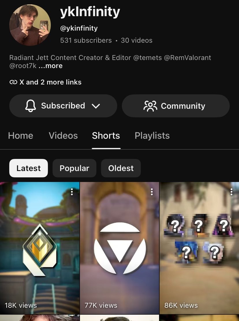 ykInfinity's tweet photo. Might need to start doing daily shorts🪿 https://t.co/8nvBT7IFjc