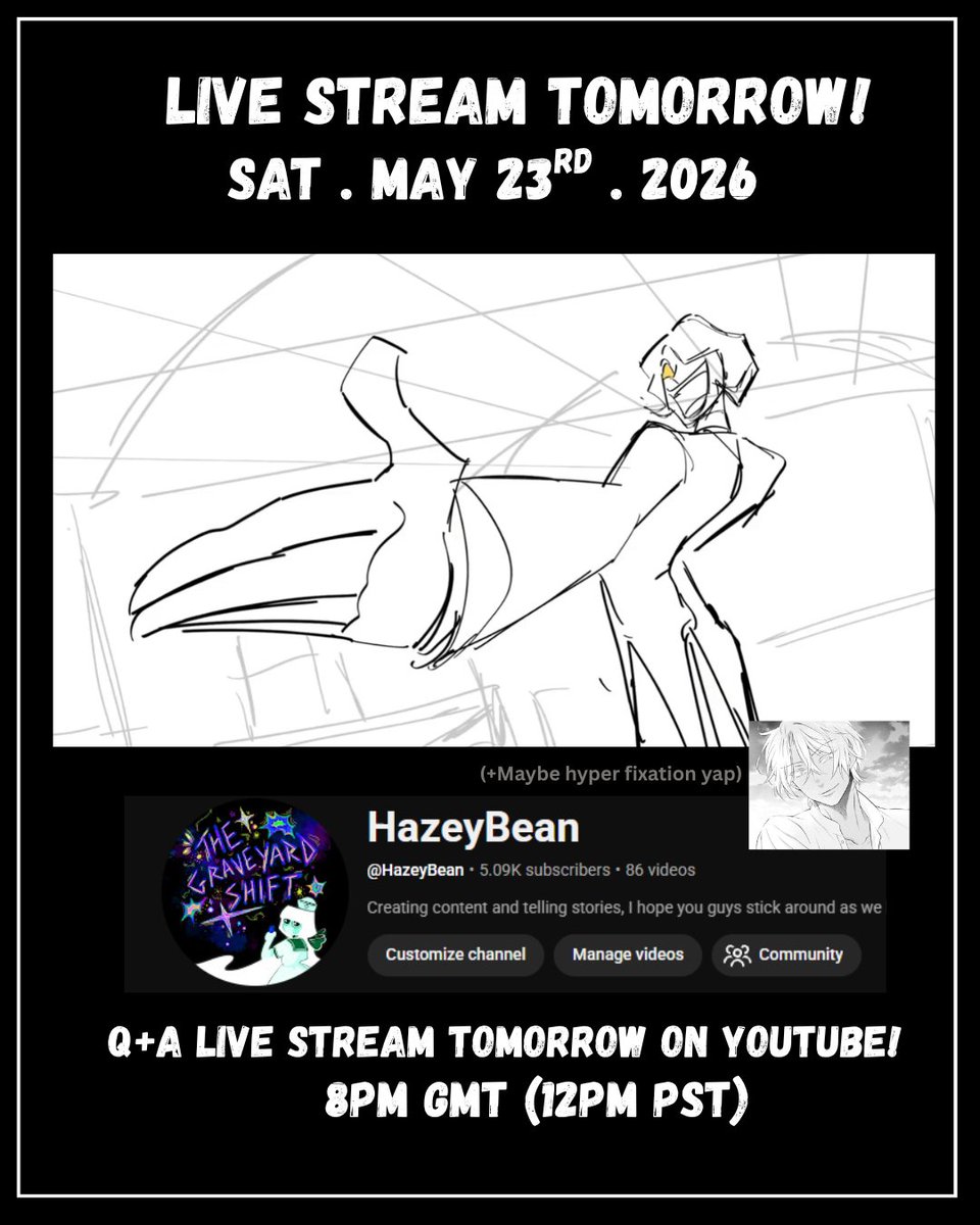 TGYSProject's tweet photo. LIVE STREAM TOMORROW! Just a little bit of fun while I work, Be there or be squared!

https://t.co/fGIIM3HhFP 

#Indie #animation #tgys https://t.co/pK3PLMiLvn