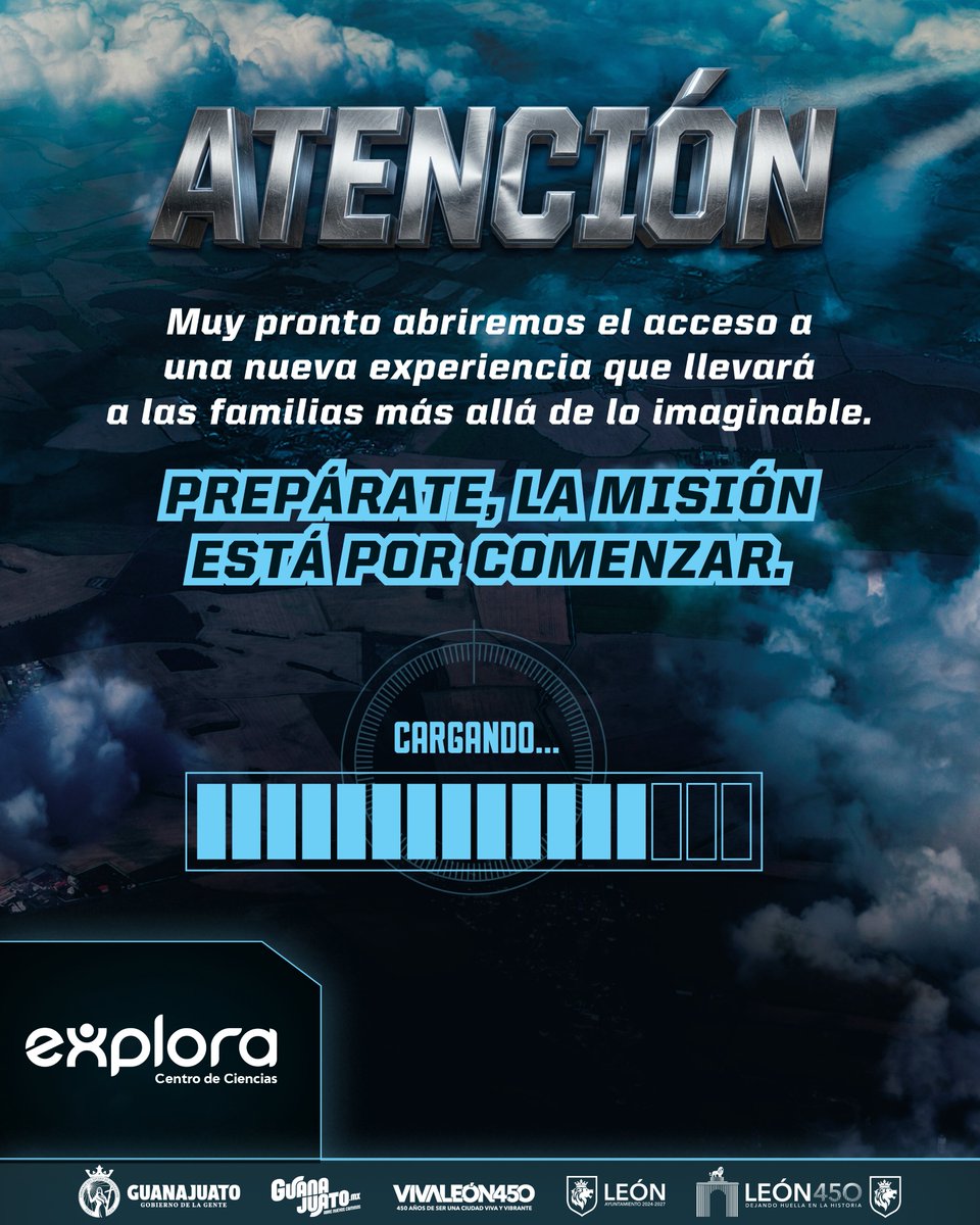 ExploraLeon's tweet photo. ¿Estás listo para este viaje? 🚀
#nuevaexposición #explora #próximamente #leon450 https://t.co/HP8lpNgMZC