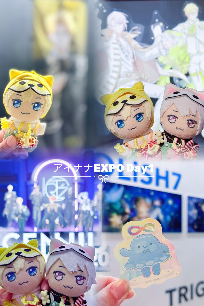 non______i7's tweet photo. アイナナEXPO Day1⸝⸝꙳
まずグッズ買いに行って展示色々見たよ〜𖤐出口付近のみんなの挨拶にうるっと来ました（ īī.īī ）💛
1人だったからミニゲームもやらず買ったカチューシャも付けては外すなどしてました( ᴗ̀ ̫ᴗ́ )ｗ https://t.co/UlIxYSMP9F