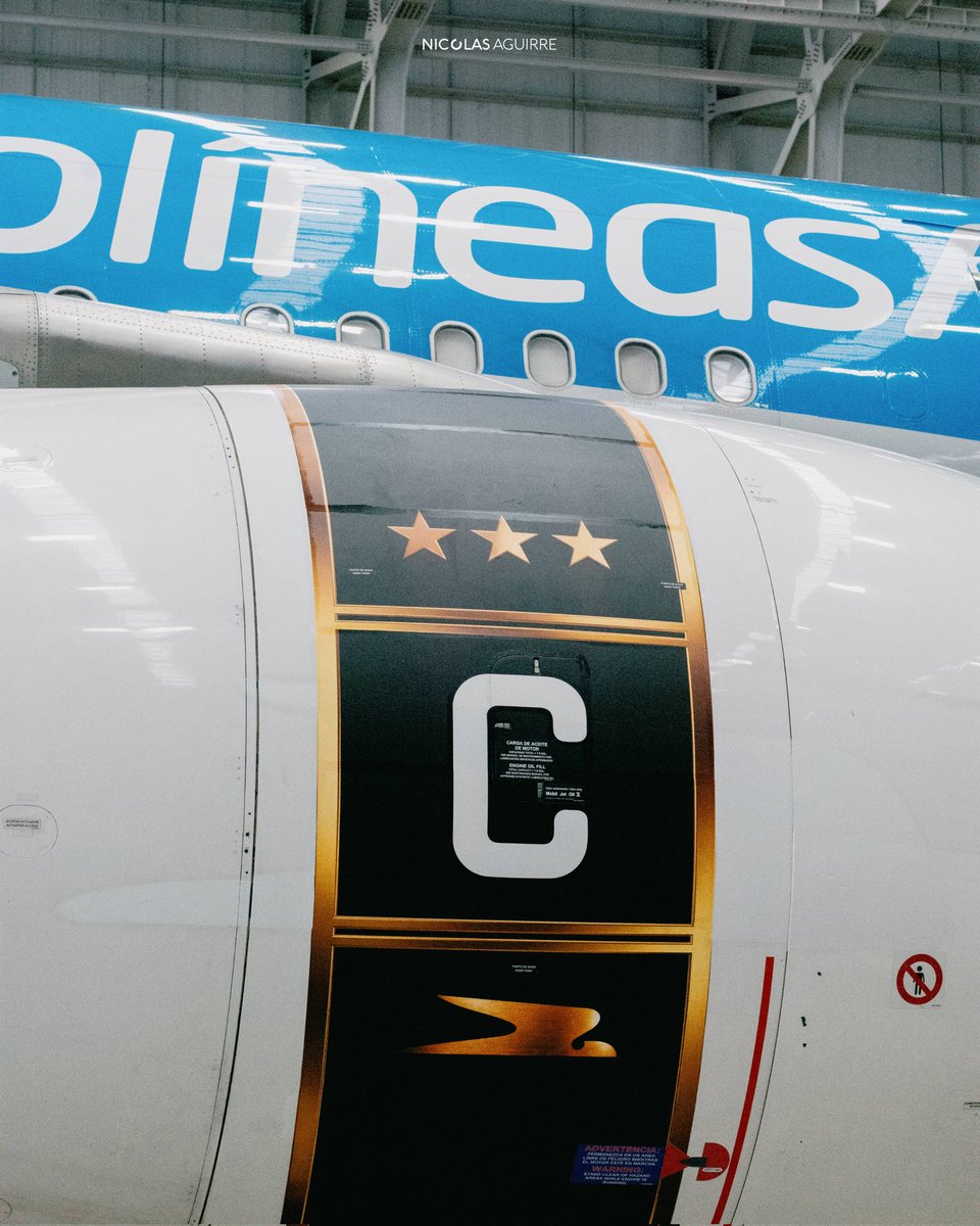 nicko737's tweet photo. Presentación del A330 de Aerolíneas Argentinas "El avión más Argentino del mundo" nuevo livery del Mundial 2026 https://t.co/1zpOWC1oW1