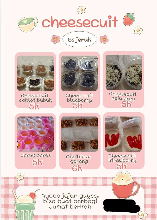 jaenoogf's tweet photo. ‼️Help rt guys‼��
Bismillah
Ayo guys jajan es jeruk peras, cheesecuit keju Oreo, blueberry, coklat, strawberry, &amp; bihun/mie goreng di aku
Yg mau pesan buat berbagi hari ini &amp; dibagiin di tempat aku boleh banget, ayo habiskan jualan aku buat bayar listrik,motor
#zonajajan #zonauang https://t.co/03YALoSoLb