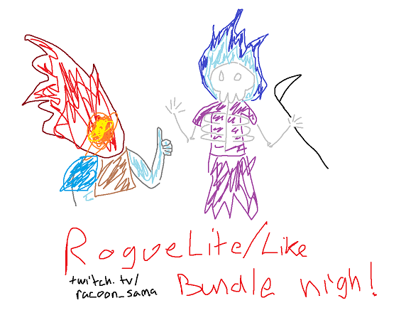 Just_a_raccooon's tweet photo. Rogue Likes ? Lites ? Light ? Wright ? Man idk anymore.. Games a banger tho !

Come figure out what we should call these games (beside Bangers ofc) :D

Live now on the purple app !

#vtuber #raccoon #papermache https://t.co/SA0PpV8GWc