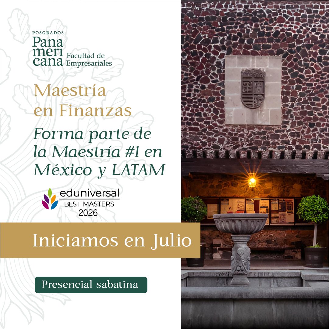 Posgrados_UP's tweet photo. Sé parte de la Maestría en Finanzas reconocida como la #1 en México y Latinoamérica.

Decide tu camino y fortalece tu visión financiera.

Comienza en julio. https://t.co/BCEUL0GMRW

#PosgradosEmpresariales #DesarrolloProfesional #Finanzas https://t.co/HkjZKeegYl