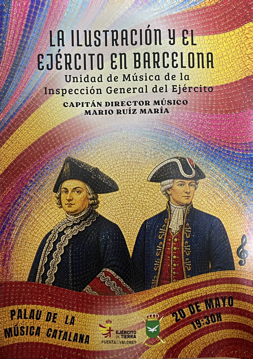 DePradoAlex's tweet photo. Concierto Institucional del Dis de las Fuerzas Armadas 2026 en Barcelona. Un año más cumpliendo con la cita! Gracias a @IGE_ET  por la invitación! https://t.co/YqC31HFXu3