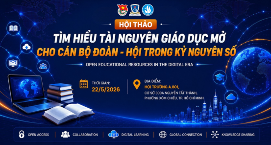 nghiafoss's tweet photo. May 22, 2026: The workshop '#OER in the #DigitalAge' at Nguyen Tat Thanh University, organized by the Youth Union of the Uni for its members. More info: https://t.co/bUxY0HOYR7 https://t.co/V1M99tbSwx