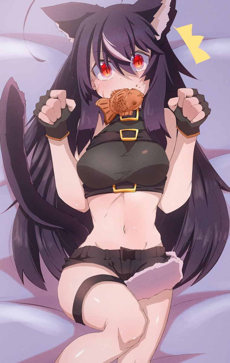 #あなたの癖を詰め込んだ最高の女性を見せてください
ホムンクルス褐色アルビノ黒髪白髪猫又無知元気娘のリーシアです 