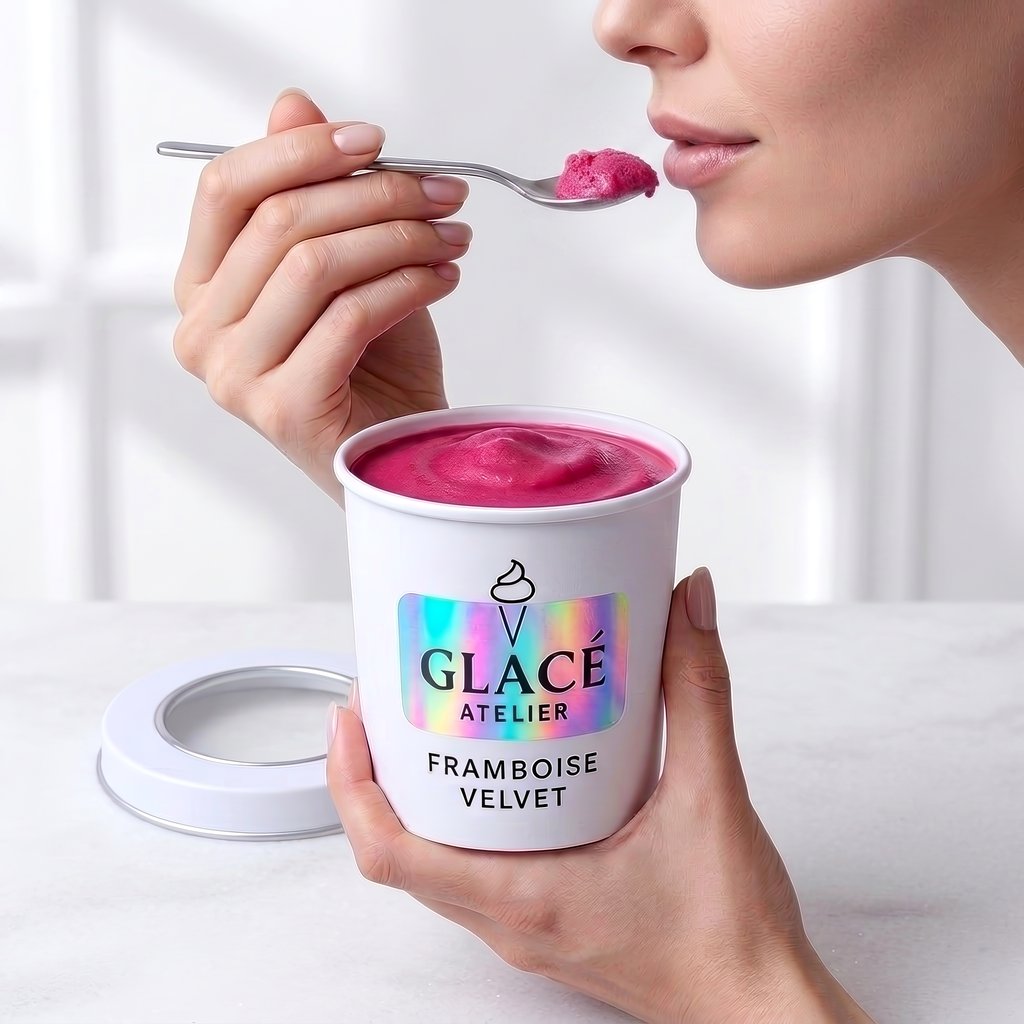 pfanis's tweet photo. My dream ice cream brand didn't exist,
so I built it.

Glacé Atelier - Framboise Velvet, Pistachio Blanc, packaging, boutique. 

All from one session in @ideogram_ai 
new Claude MCP.

The label typography is what makes them feel like real packaging instead of AI mockups. That's where Ideogram still wins.