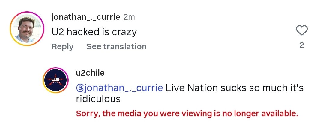 U2 Chile tweet media