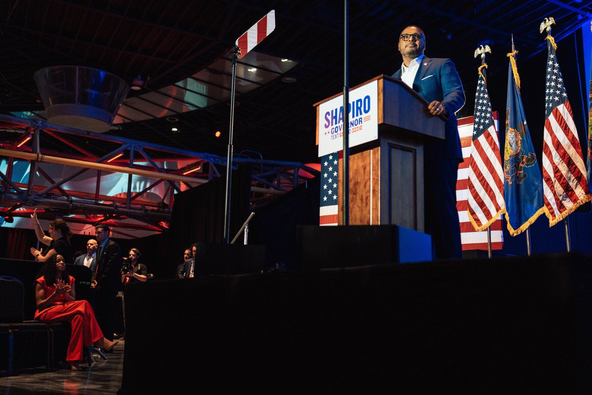 AustinDavisPA's tweet photo. This week @joshshapiropa and I kicked off the general election in Bucks County! 

The stakes of the midterms this November could not be higher, but Pennsylvania, with your voices and your votes we can elect strong Democrats up and down the ballot who will keep moving our Commonwealth forward.