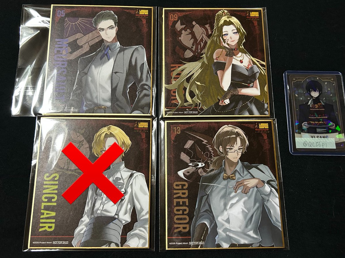 交換】limbus company リンバスカンパニー リンバス展 地獄篇 缶バッジ