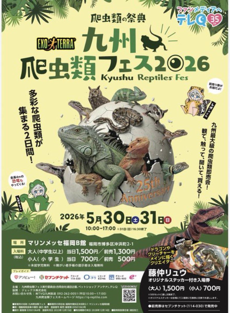 pekkoya's tweet photo. 来週末に開催される 九州爬虫類フェスに出展します  イベント出展に伴い、
移動日と定休日含め 少し長くお休み頂きます   餌等のご用命は  5/25(月)までにお願いします
ご不便をおかけしますが よろしくお願いします🙇

#九州爬虫類フェス 
#ペッコヤプラス https://t.co/WDKwuDDtCc