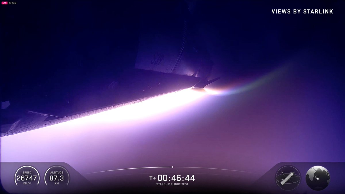 thehiddenmike's tweet photo. Beautiful views from @SpaceX Starship SN39 Flight 12 🚀 https://t.co/2HGXMtQJay