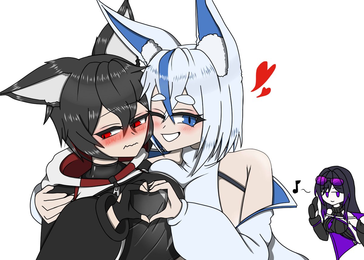 doopmannchew's tweet photo. Mizune and Lobo! These two are characters of Waterbear!
They look so cute together. And someone else? https://t.co/kY76YEklam