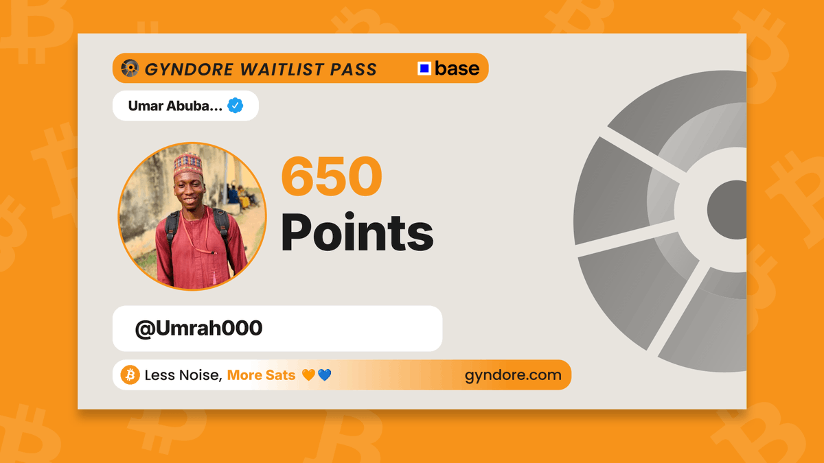 Umrah000's tweet photo. Secured my spot on the @Gyndore waitlist.

Already stacking. It pays to be early.

Join now &amp; claim your points → https://t.co/fZjMB3ya6i https://t.co/9EqNQBndq1