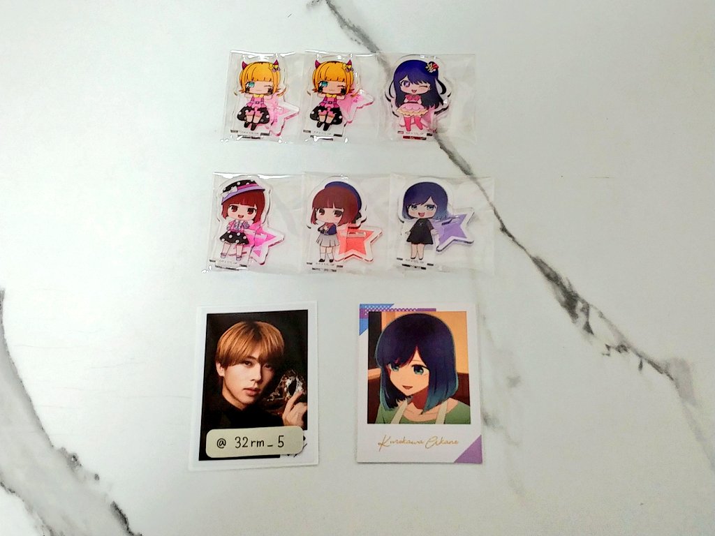 32rm_5's tweet photo. 買取 譲渡 推しの子 アクリルスタンド フォトカード

求　100/枚個+送料
譲　有馬かな 黒川あかね 星野アイ MEMちょ

PayPay、郵送のみ
気軽にお声がけください🙇🏻‍♀️ https://t.co/9ndUorin0F
