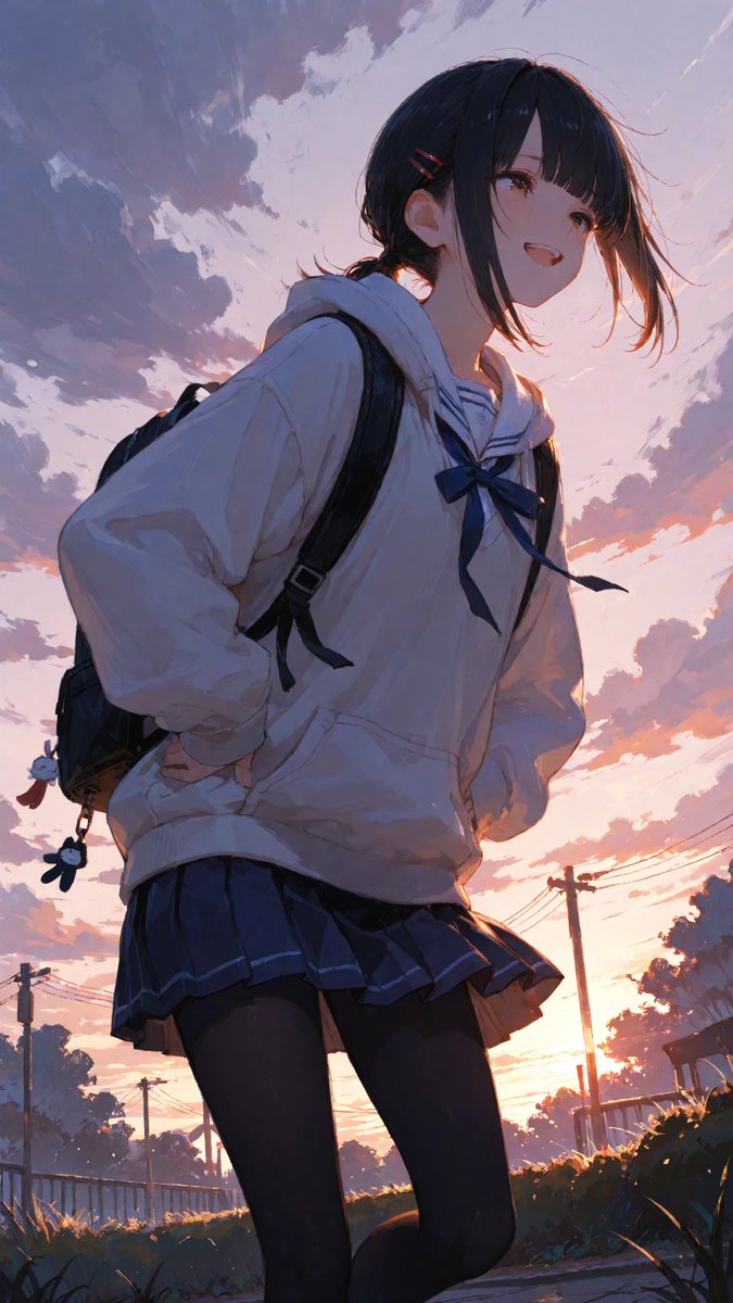 aiiページ AIart #AIイラスト SFW anime illustration. No sensitive content.